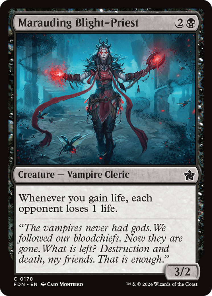 Marauding Blight-Priest (FDN) 178 - WZRD TCG