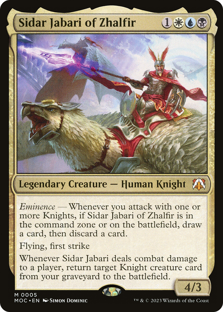 Sidar Jabari of Zhalfir (MOC) 5 - WZRD TCG