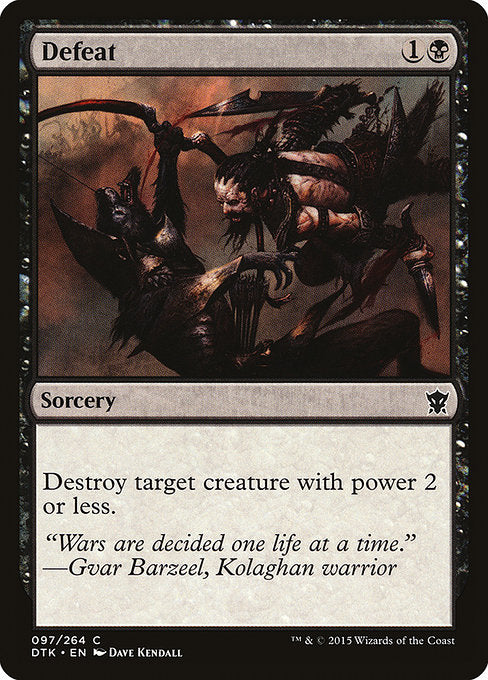 Defeat front