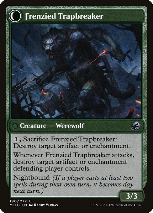 Outland Liberator // Frenzied Trapbreaker (Innistrad: Midnight Hunt 190) - WZRD TCG