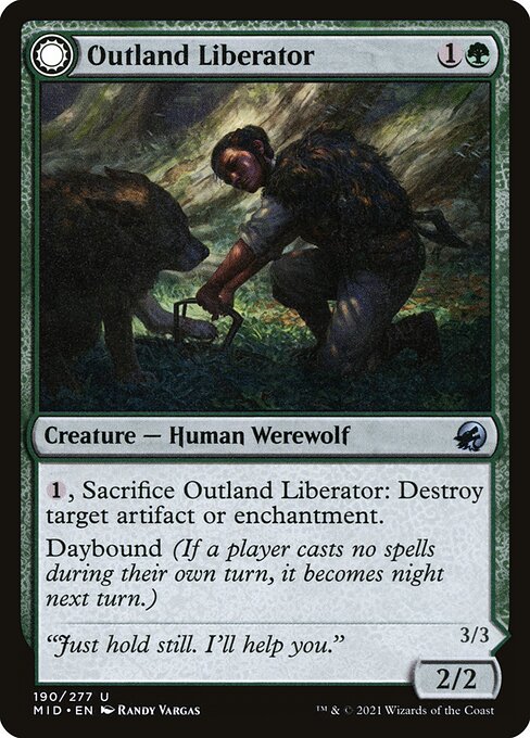 Outland Liberator // Frenzied Trapbreaker (Innistrad: Midnight Hunt 190) - WZRD TCG