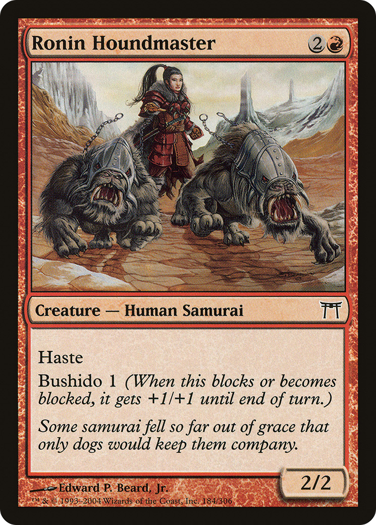 Ronin Houndmaster (CHK) 184 - WZRD TCG
