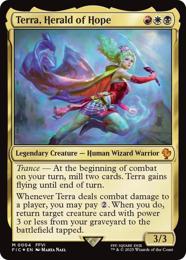 Terra, Herald of Hope, FIC, 4, NM, Foil