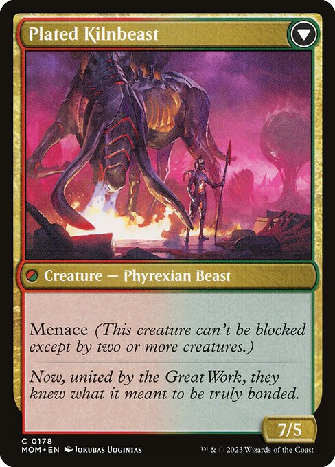 Bonded Herdbeast // Plated Kilnbeast (March of the Machine 178) - WZRD TCG