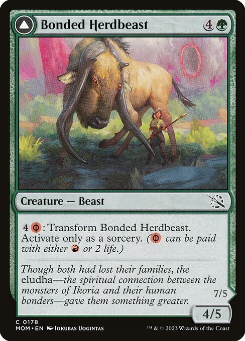 Bonded Herdbeast // Plated Kilnbeast (March of the Machine 178) - WZRD TCG