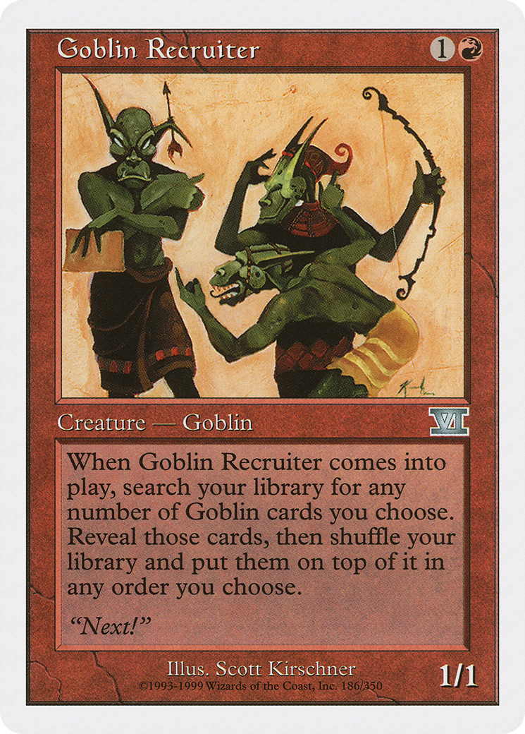 Goblin Recruiter (6ED) 186