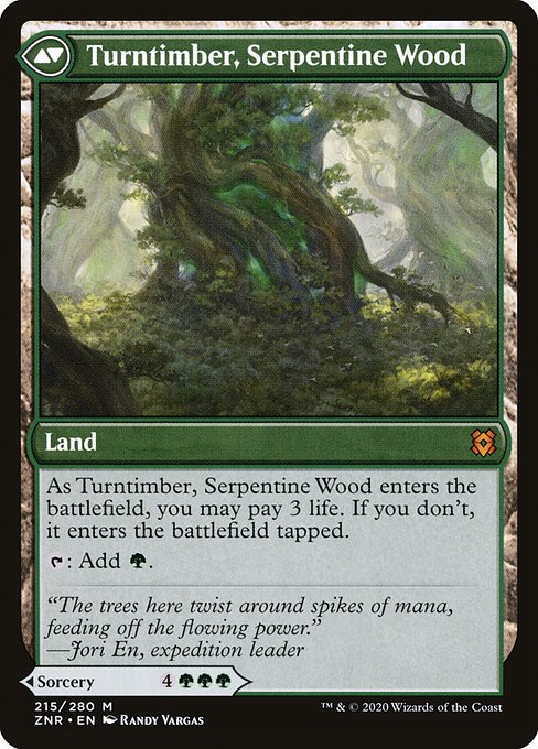 Turntimber Symbiosis // Turntimber, Serpentine Wood (Back)