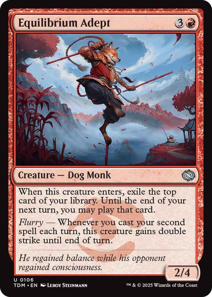 Equilibrium Adept, TDM, 106, NM, Foil