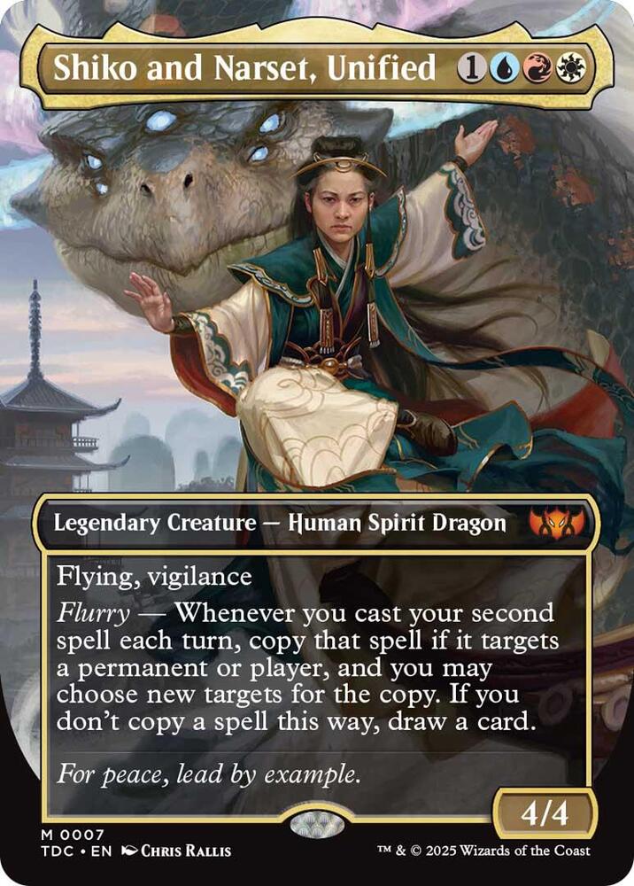 Shiko and Narset, Unified (Borderless), TDC, 7, NM, Foil