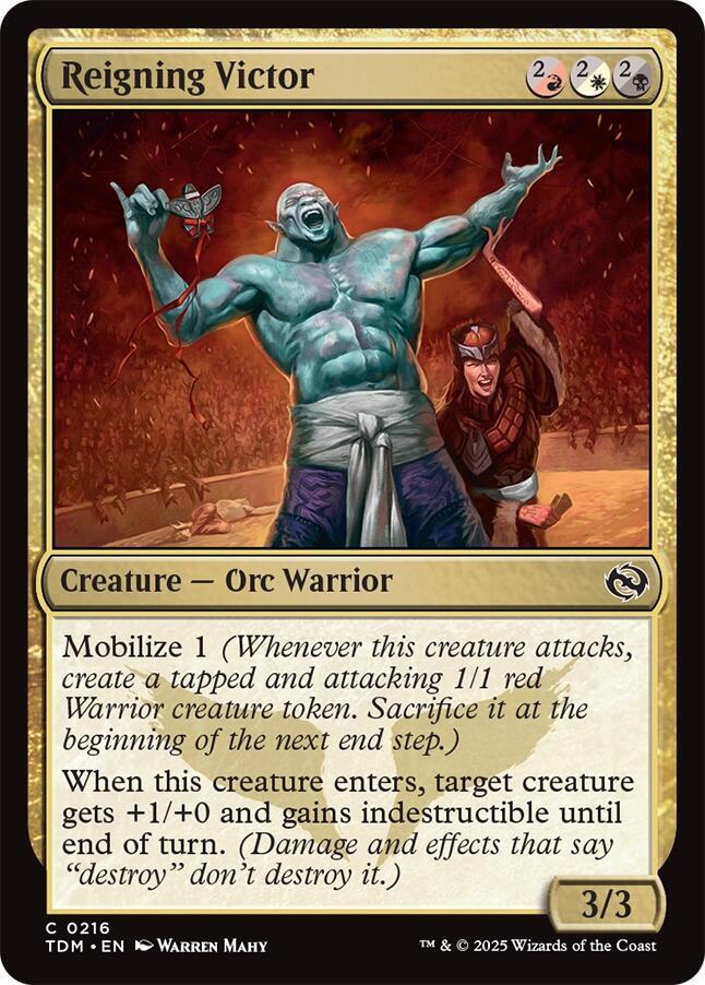 Reigning Victor, TDM, 216, NM, Foil