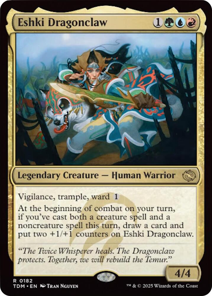 Eshki Dragonclaw, TDM, 182, NM, Foil