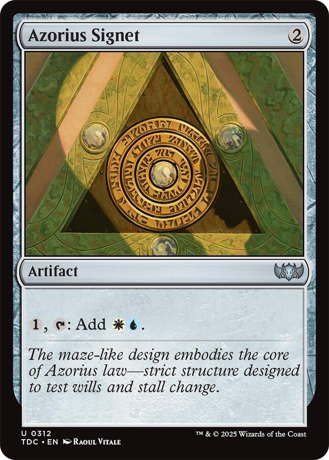Azorius Signet, TDC, 312, NM