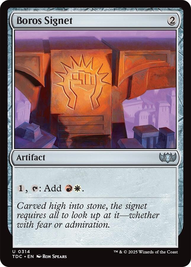 Boros Signet, TDC, 314, NM