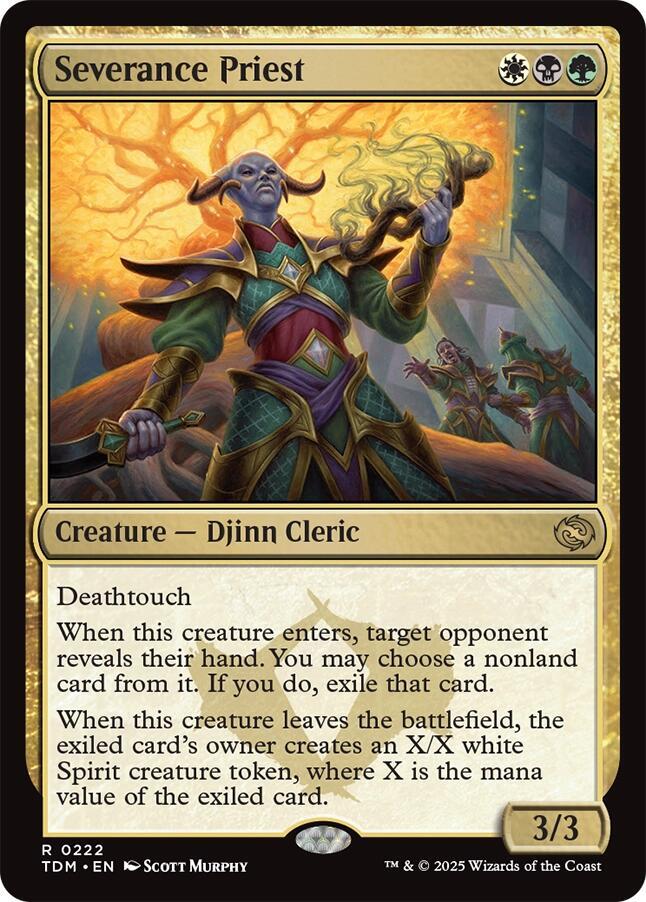 Severance Priest, TDM, 222, NM, Foil