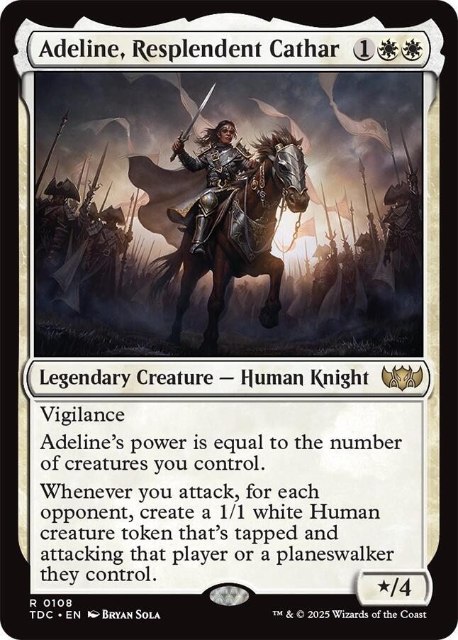 Adeline, Resplendent Cathar, TDC, 108, NM