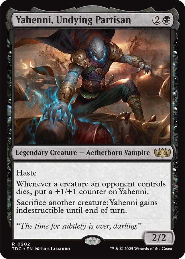 Yahenni, Undying Partisan, TDC, 202, NM