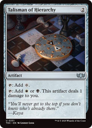 Talisman of Hierarchy, TDC, 331, NM