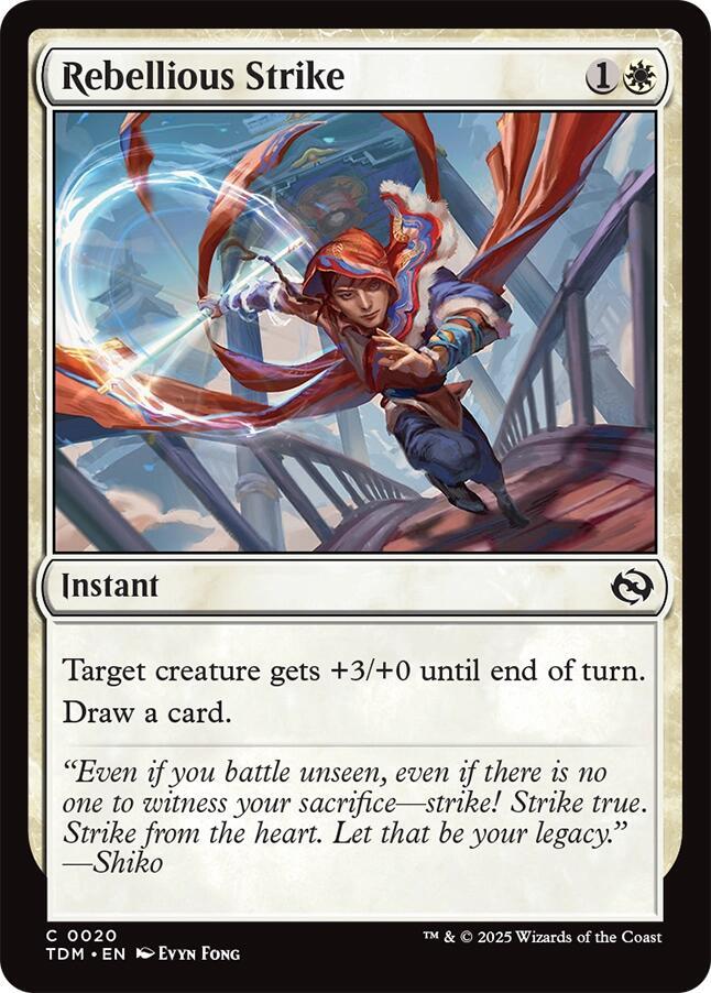 Rebellious Strike, TDM, 20, NM, Foil