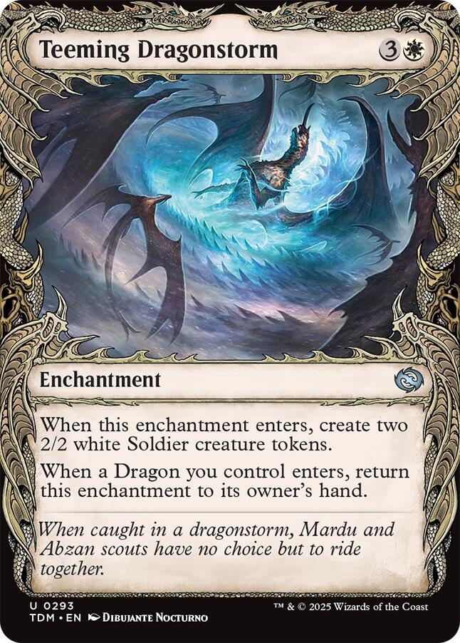 Teeming Dragonstorm (Showcase), TDM, 293, NM, Foil