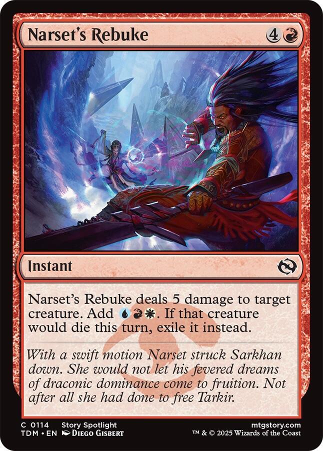 Narset's Rebuke, TDM, 114, NM