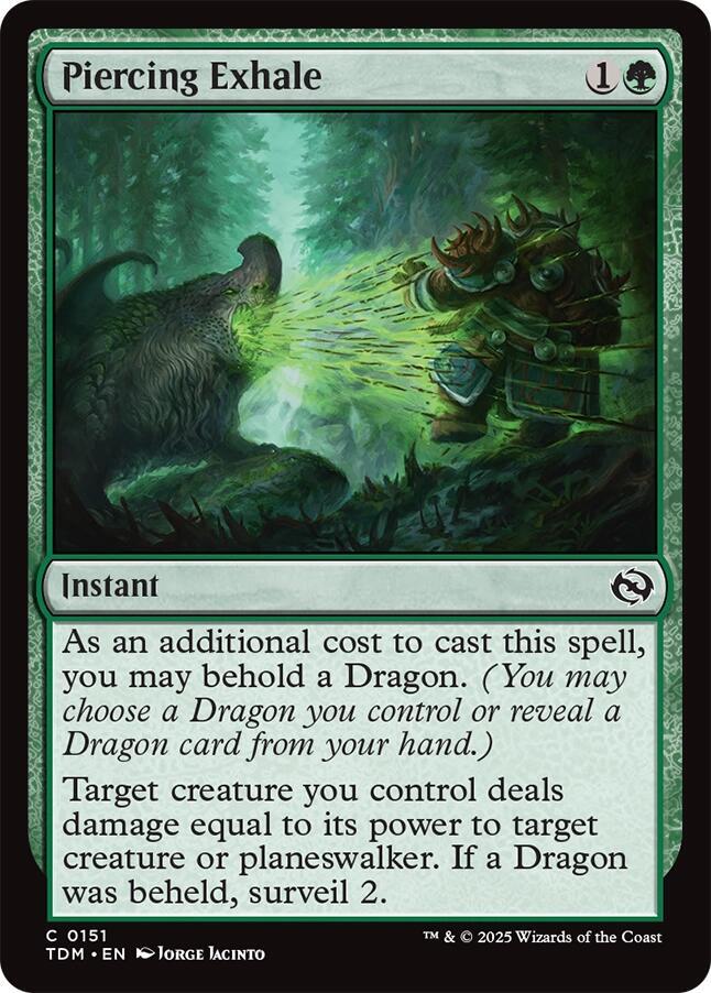 Piercing Exhale, TDM, 151, NM, Foil