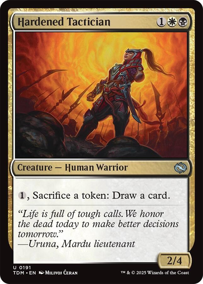 Hardened Tactician, TDM, 191, NM, Foil