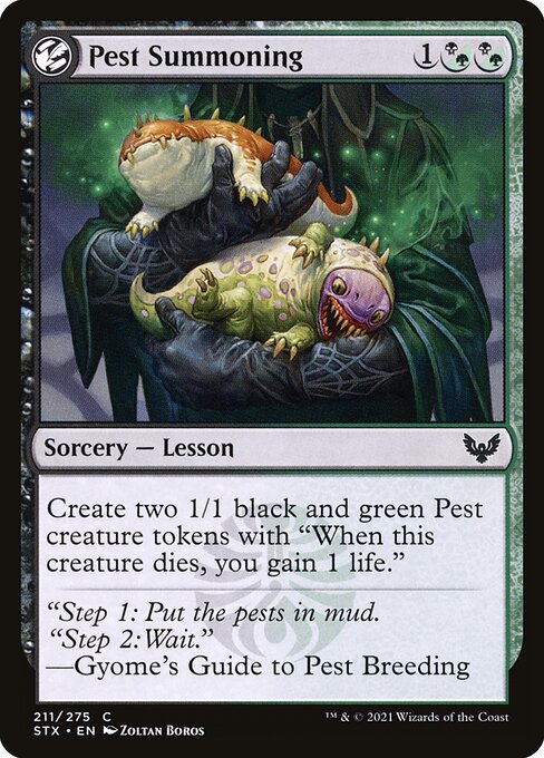 Pest Summoning (Strixhaven: School of Mages 211) - WZRD TCG