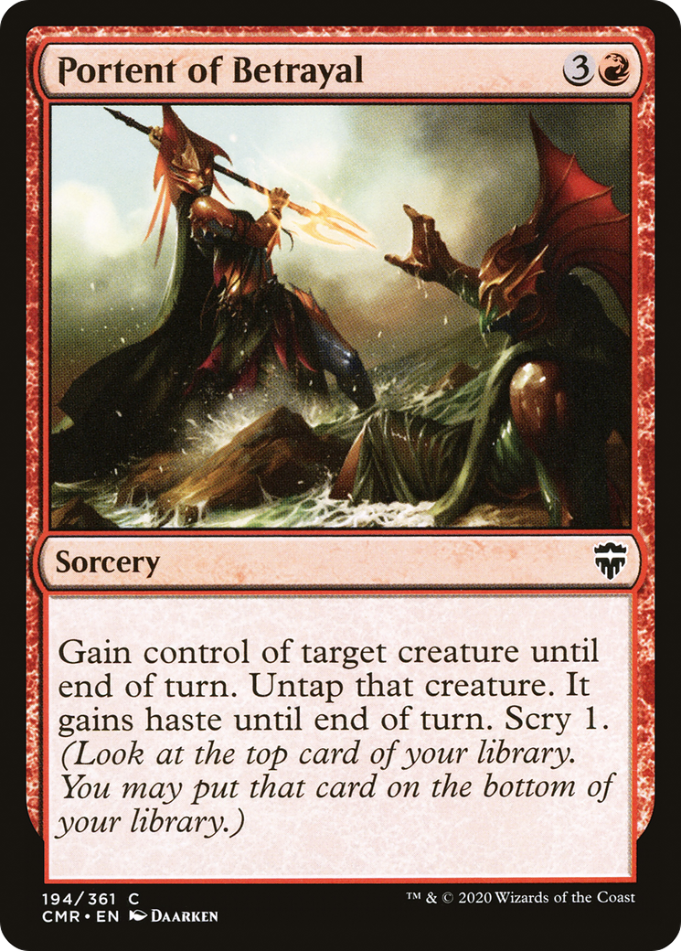 Portent of Betrayal (CMR) 194 - WZRD TCG
