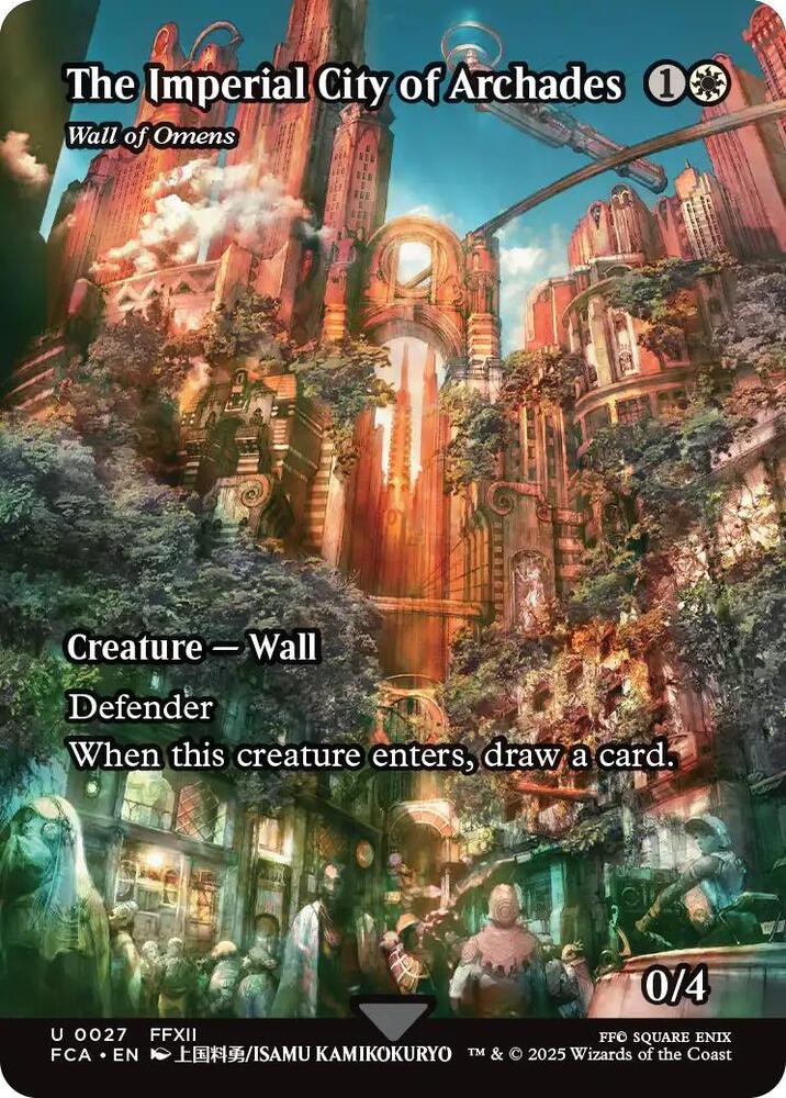 The Imperial City of Archades - Wall of Omens (Showcase), FCA, 27, NM