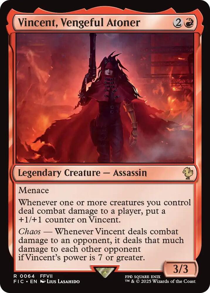 Vincent, Vengeful Atoner, FIC, 64, NM