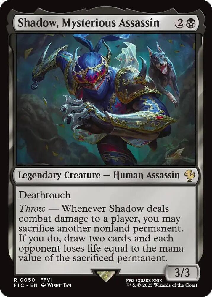 Shadow, Mysterious Assassin, FIC, 50, NM