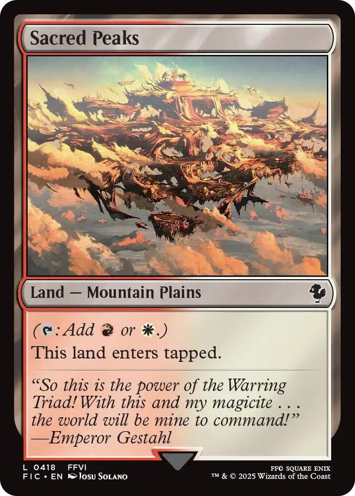 Sacred Peaks, FIC, 418, NM