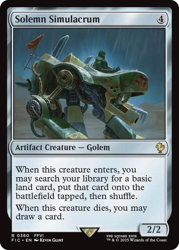 Solemn Simulacrum, FIC, 360, NM