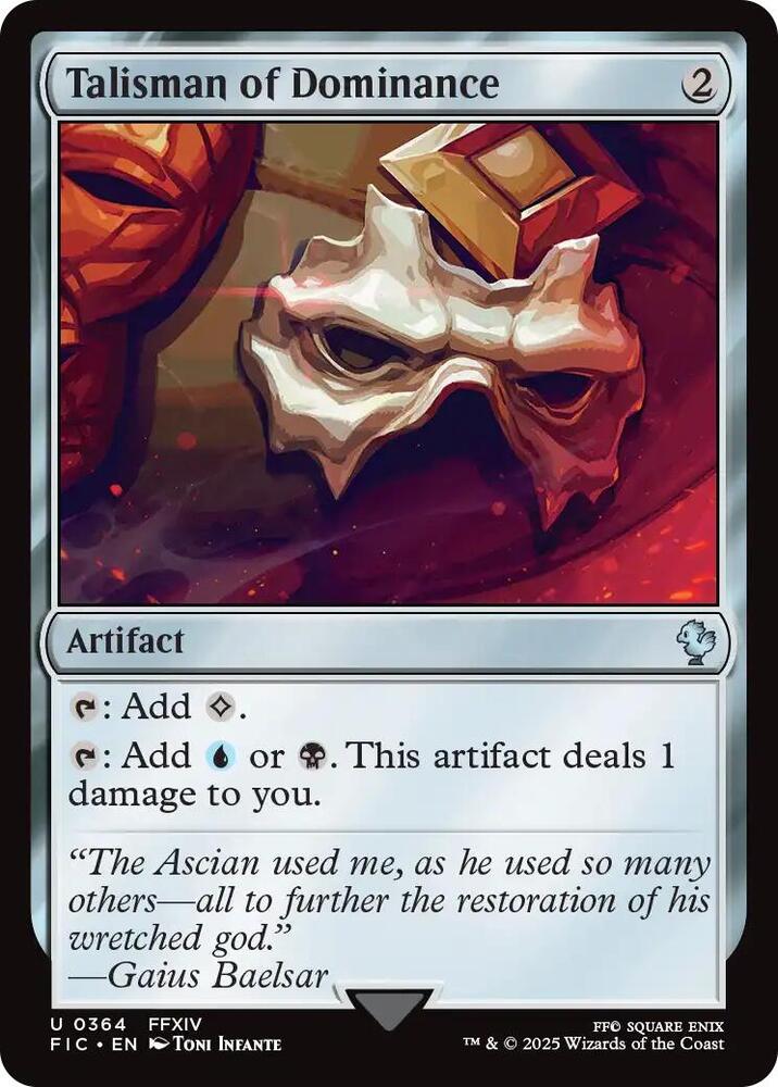 Talisman of Dominance, FIC, 364, NM