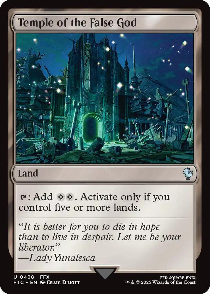 Temple of the False God, FIC, 438, NM