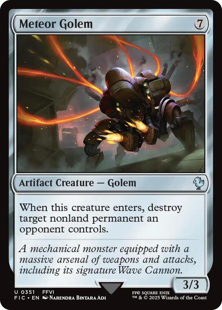 Meteor Golem, FIC, 351, NM