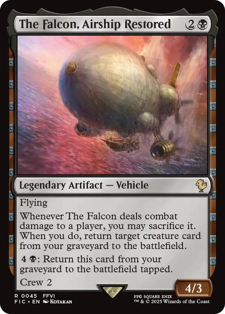 The Falcon, Airship Restored, FIC, 45, NM