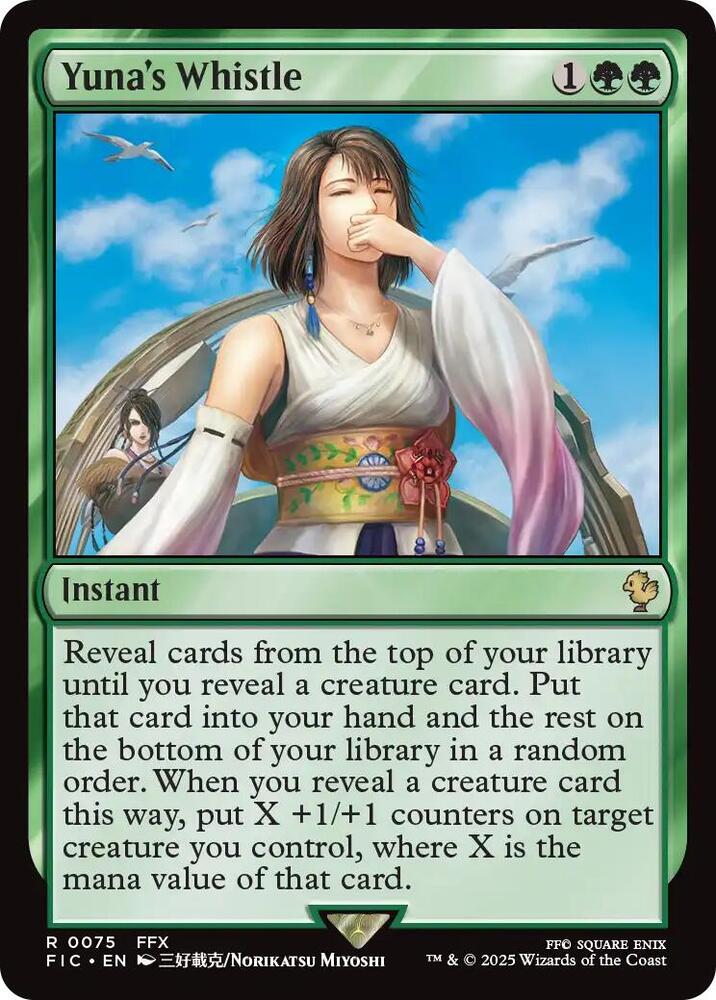Yuna's Whistle, FIC, 75, NM