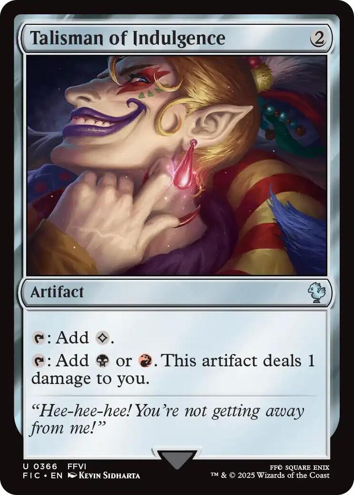 Talisman of Indulgence, FIC, 366, NM