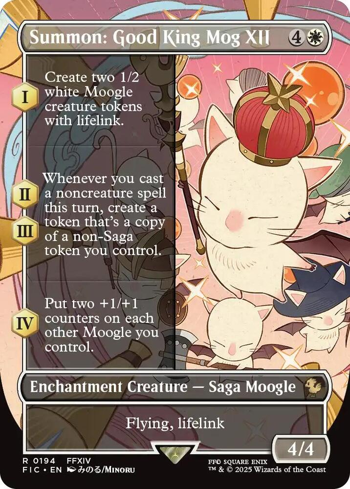 Summon: Good King Mog XII (Borderless), FIC, 194, NM