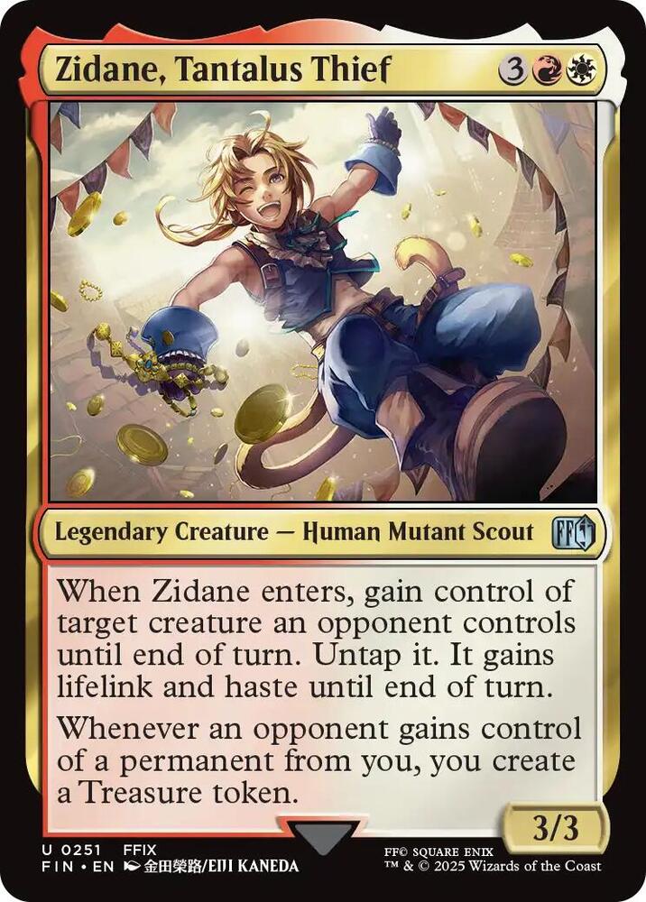 Zidane, Tantalus Thief, FIN, 251, NM