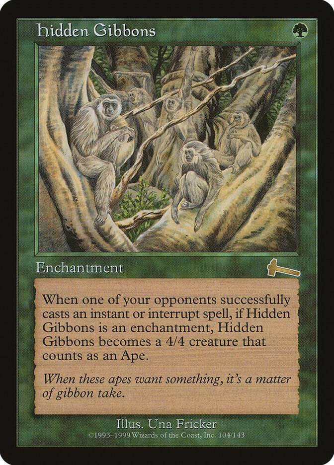Hidden Gibbons,, 104, Lightly Played, Normal