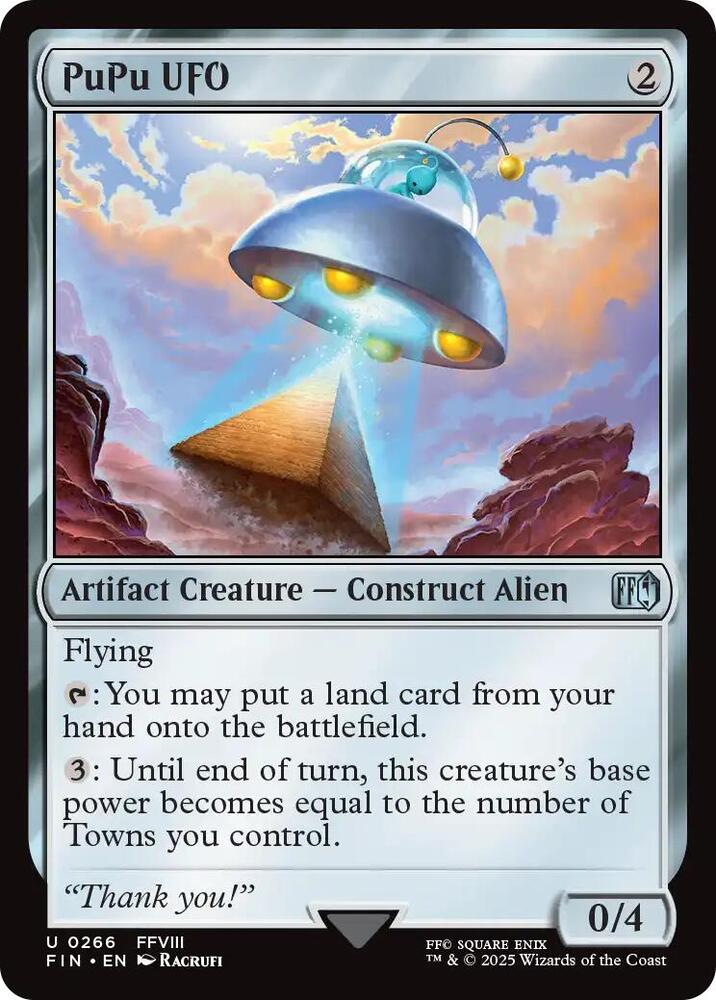PuPu UFO, FIN, 266, NM