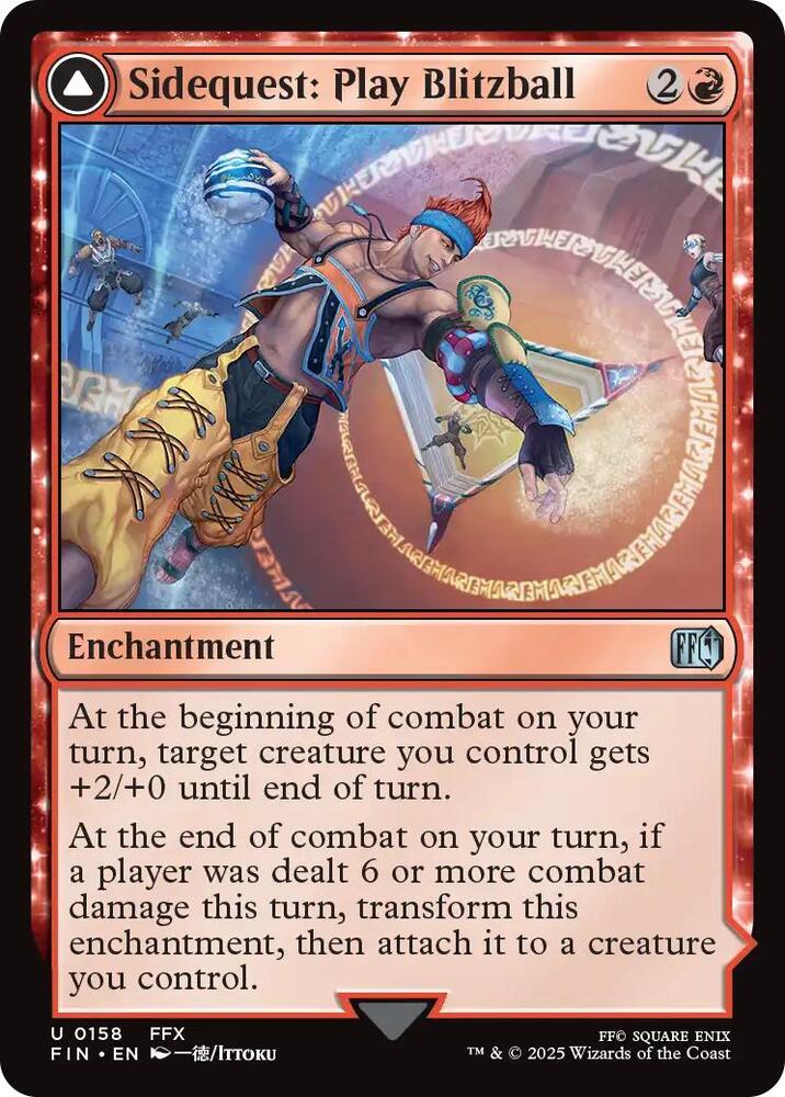 Sidequest: Play Blitzball, FIN, 158, NM, Foil