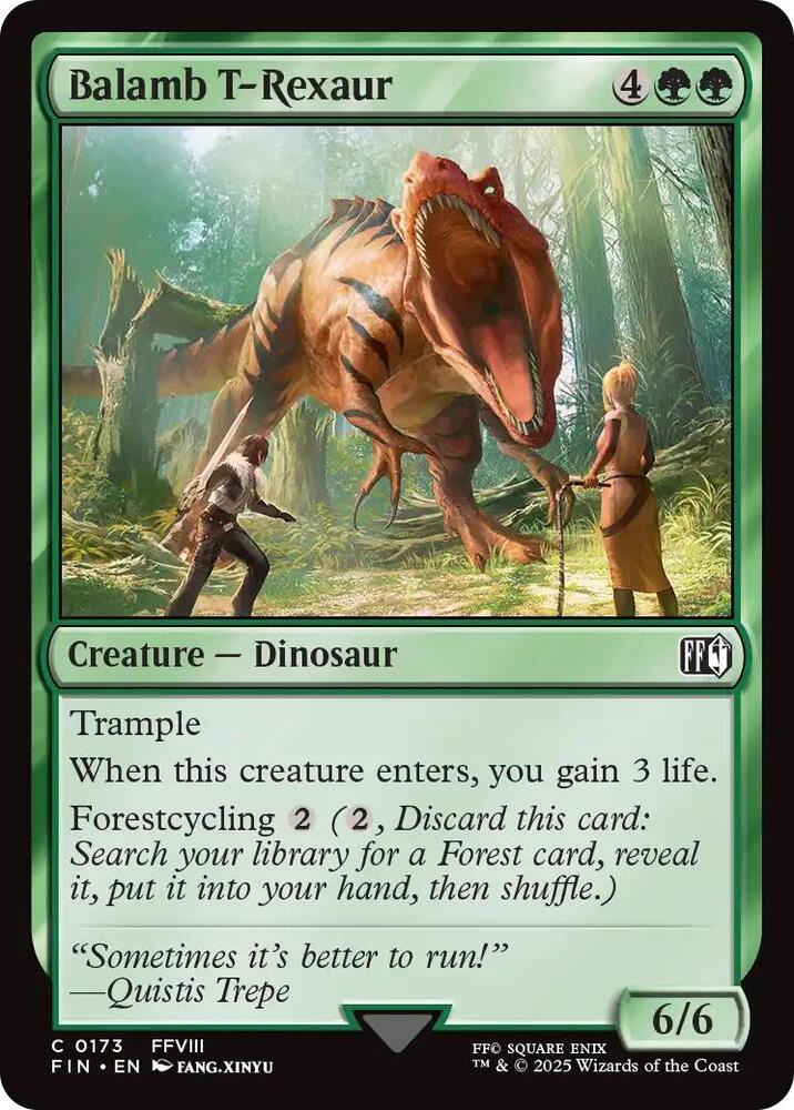 Balamb T-Rexaur, FIN, 173, NM, Foil