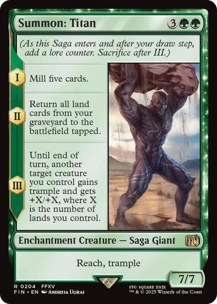 Summon: Titan, FIN, 204, NM