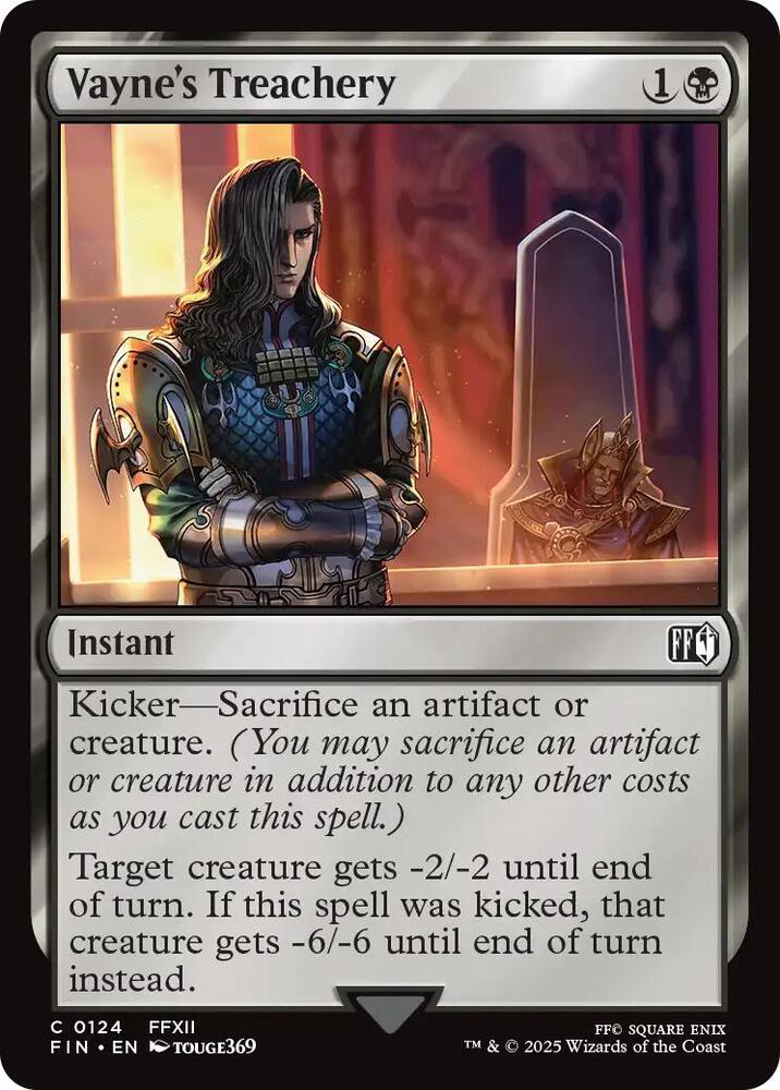 Vayne's Treachery, FIN, 124, NM