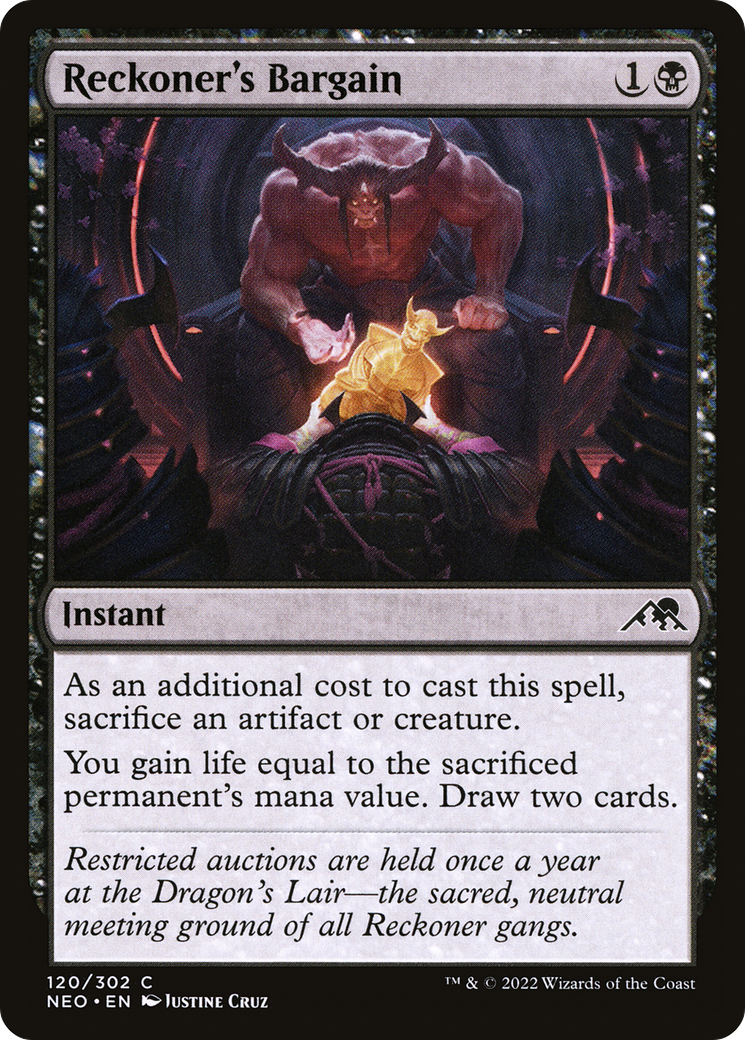Reckoner's Bargain (NEO) 120 - WZRD TCG