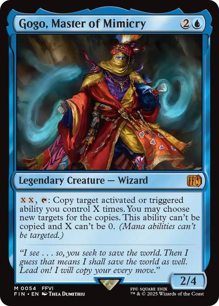 Gogo, Master of Mimicry, FIN, 54, NM