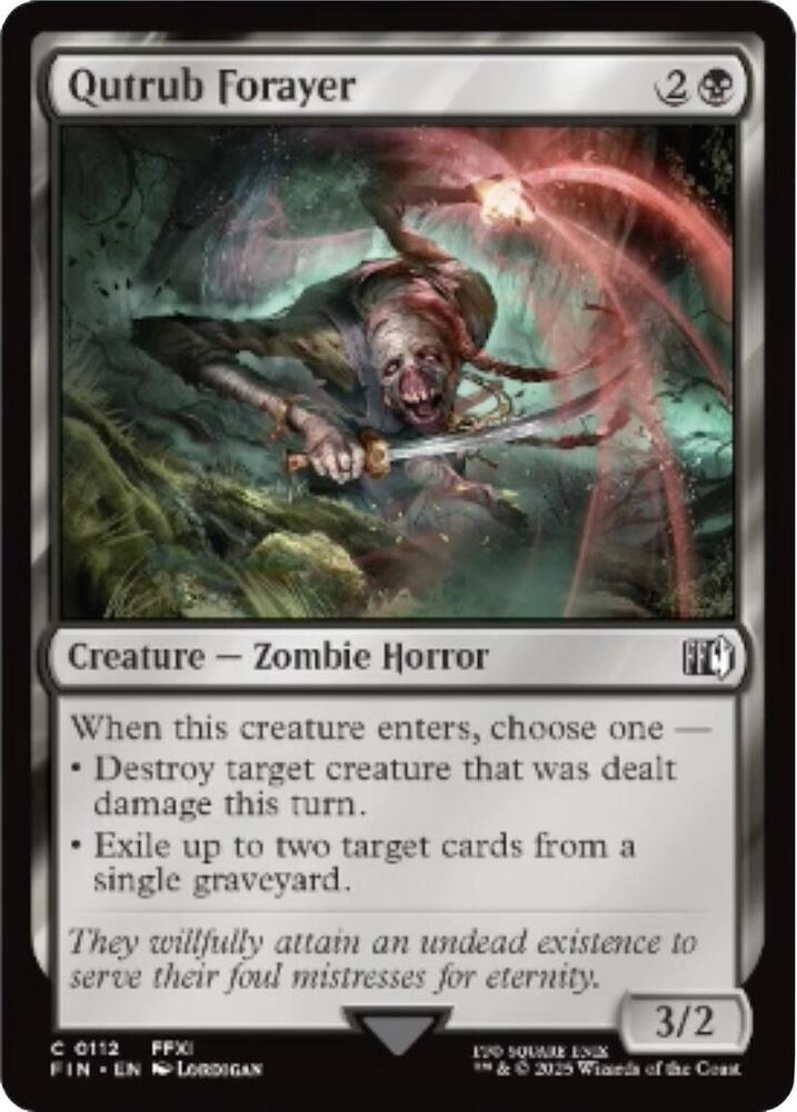 Qutrub Forayer, FIN, 112, NM, Foil